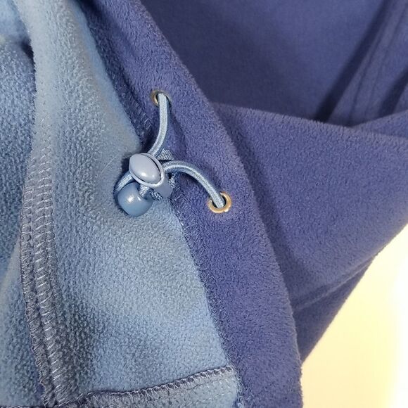 Lands End Jacket Womens Large Fleece Full Zip Long Sleeve Velcro Wrist  Purple - Picture 8 of 11